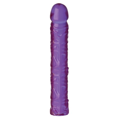 Dildo Clásico Cristal Jellies de 10 Pulgadas Morado