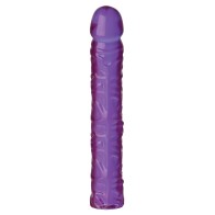 Dildo Clásico Cristal Jellies de 10 Pulgadas Morado