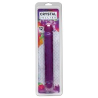 Crystal Jellies 12" Jr. Double Dong - Purple