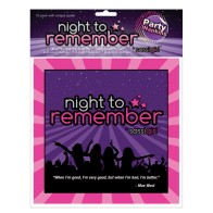 Servilletas 6.5" Night to Remember - Paquete de 10 para Reuniones Fabulosas