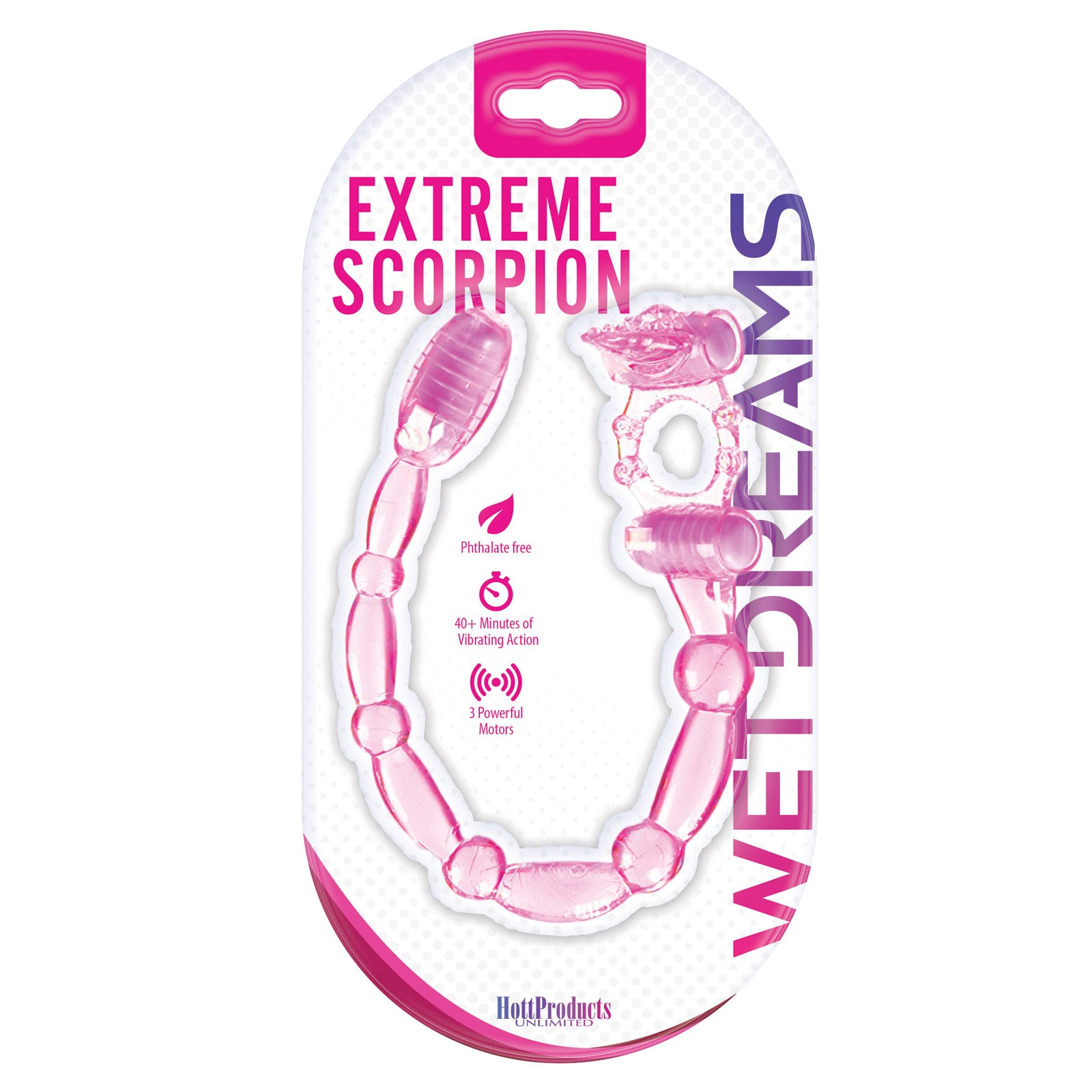 Wet Dreams Extreme Scorpion Pink Dual Pleasure Ring