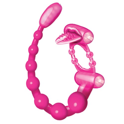 Wet Dreams Extreme Scorpion Rosa Anillo de Placer Dual