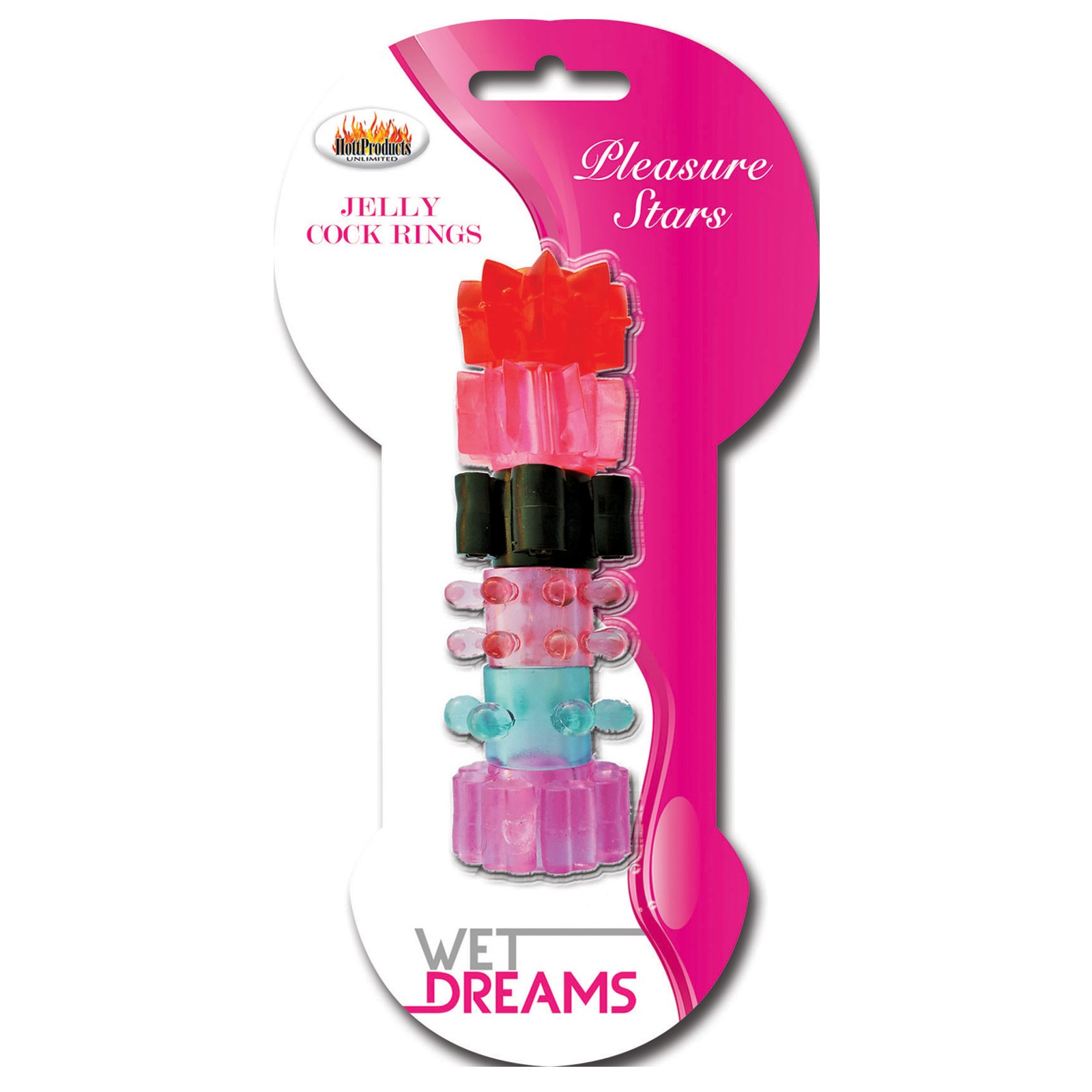 Anillos de Gel Wet Dreams Pleasure Stars Paquete de 6