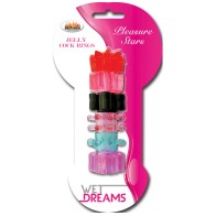 Anillos de Gel Wet Dreams Pleasure Stars Paquete de 6