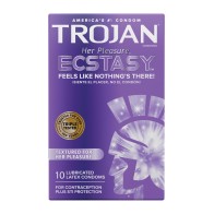 Trojan Her Pleasure Ecstasy Condoms Box of 10