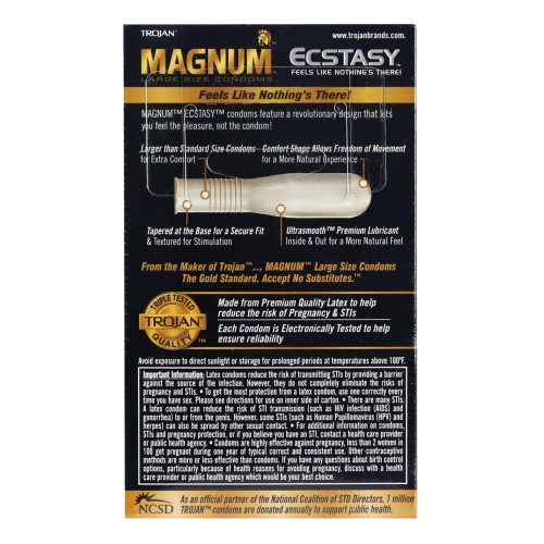 Condones Trojan Magnum Ecstasy - Placer Máximo