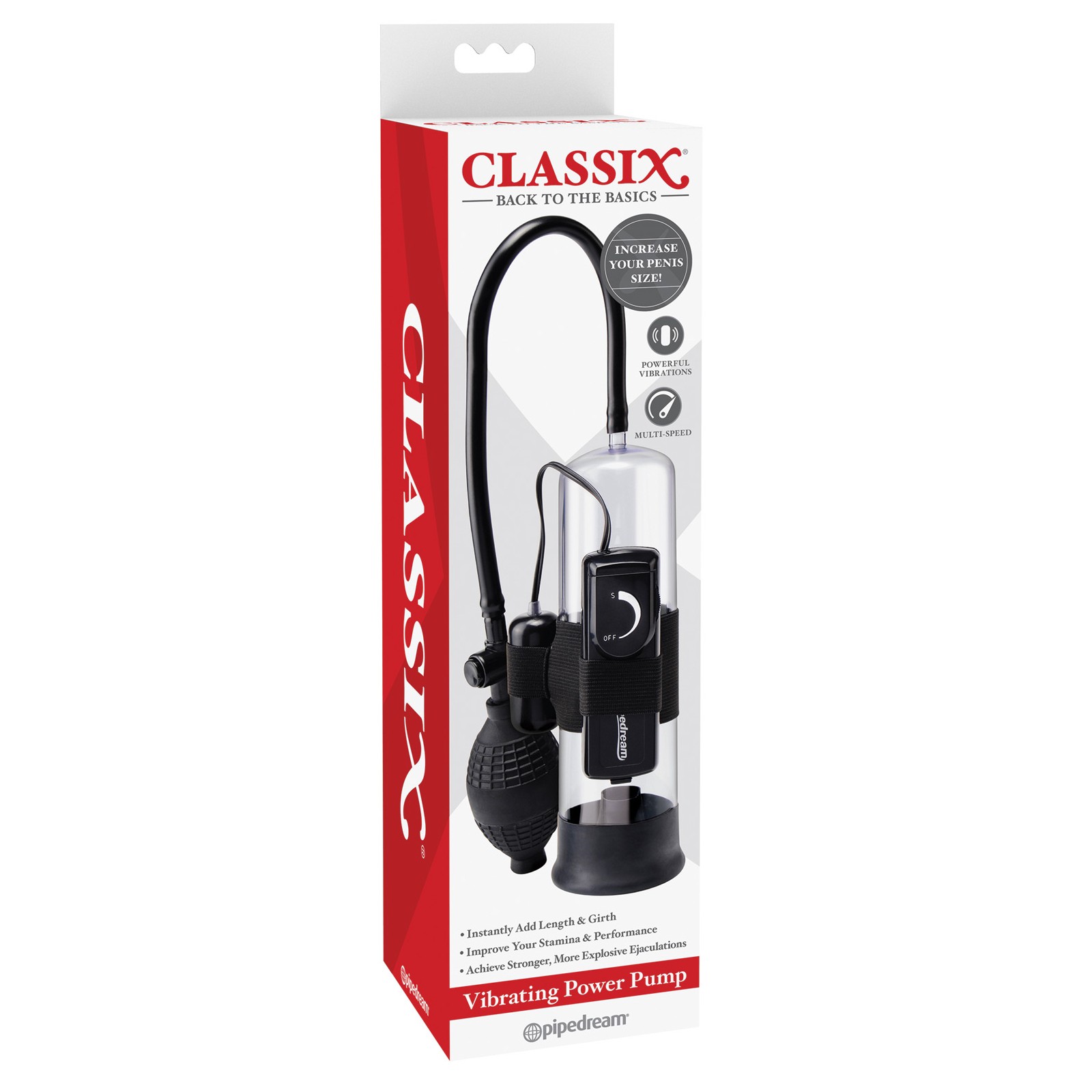 Classix Vibrating Power Pump - Maximize Pleasure