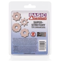 Basic Essentials Rings Set - Clear 4-Pack