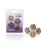 Basic Essentials Rings Set of 4 in Smoke