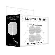 ElectraStim Square Self Adhesive Pads Pack of 4