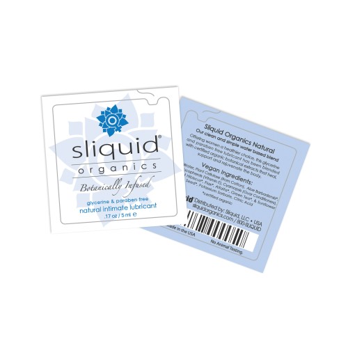 Lubricante Intimo Natural Sliquid Organics .17 oz