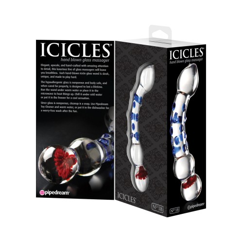 Icicles No. 18 Hand Blown Glass Massager