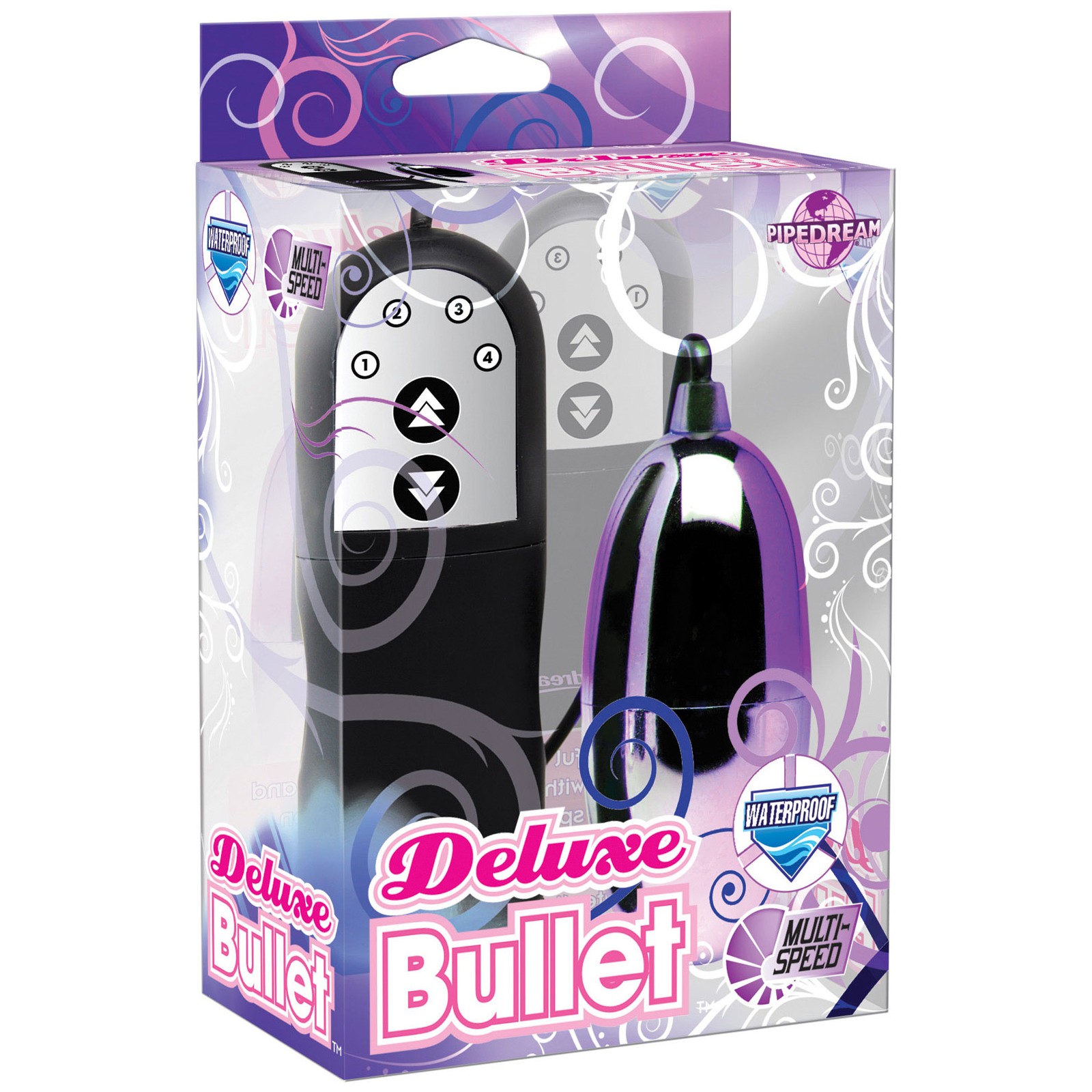 Bullet Vibrador Deluxe Impermeable Multivelocidad Púrpura