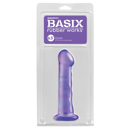 Basix Rubber Works 6.5 Inch Dong - Purple