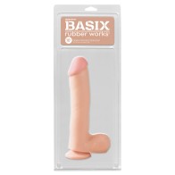 Basix Rubber Works 10 Inch Dong with Suction Cup - Flesh