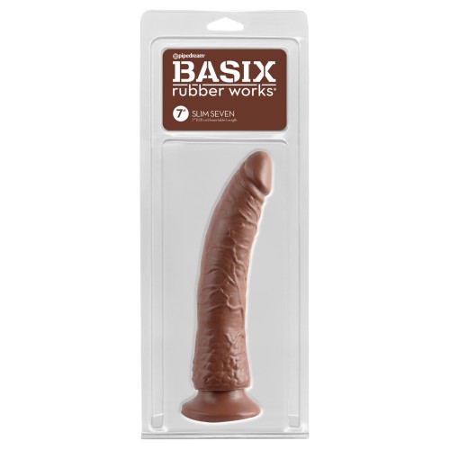 Dong Slim Basix Rubber Works 7" para Placer Supremo