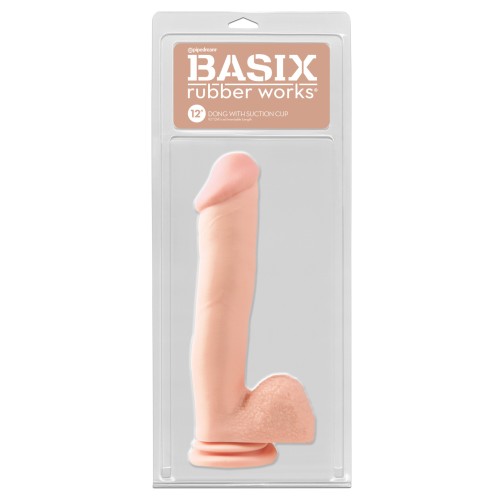 Dong de 12" Basix Rubber Works con Ventosa