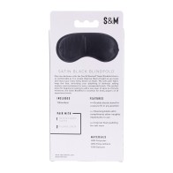 Sex Mischief Satin Blindfold Black