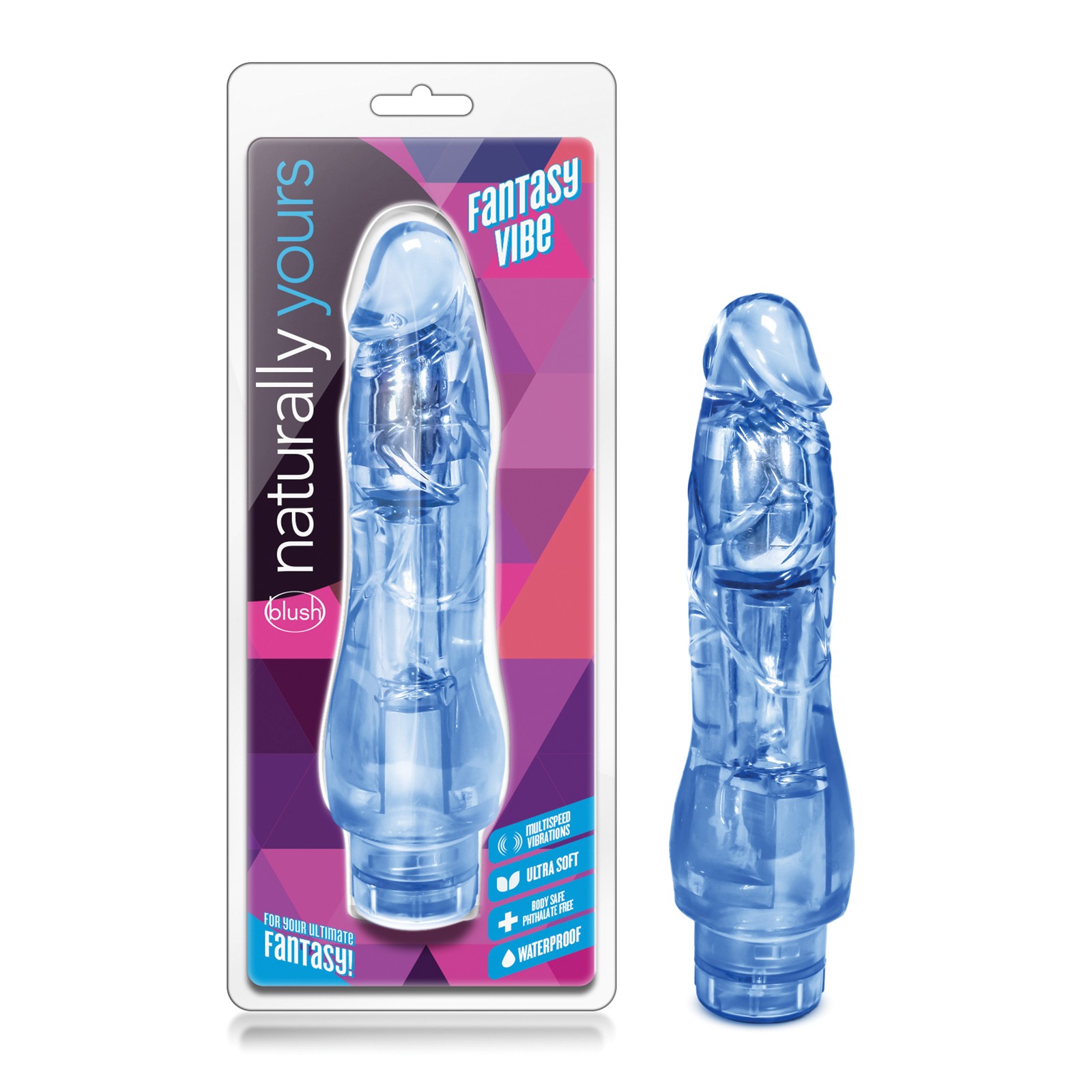 Blush Naturally Yours Vibrador Fantasía Azul