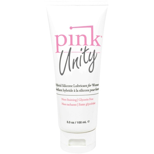 Pink Unity Hybrid Silicone Based Lubricant 3.3 oz Tube