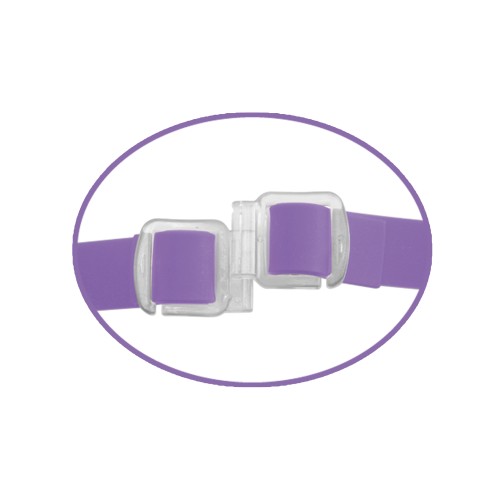 Vibrating Double Delight Strap-On Purple