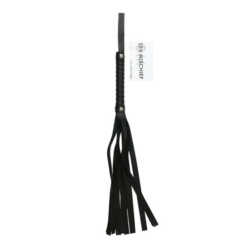 Sex & Mischief Faux Leather Flogger Black