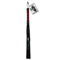 Sex & Mischief Stripe Flogger Black Red