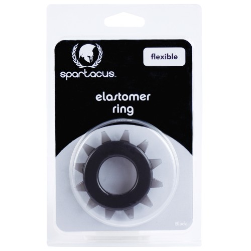 Anillo de Cock Spartacus Elastomer Stud Negro