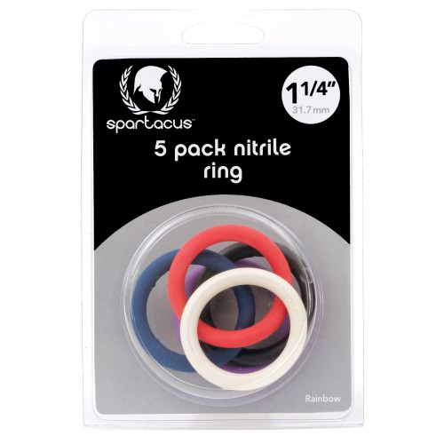 Spartacus Nitrile Cock Ring Set for Pleasure