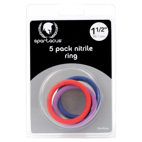 Spartacus 1.5 Inch Nitrile Cock Ring Set