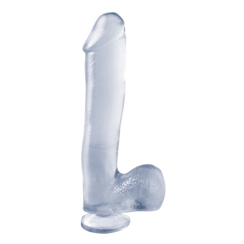 Basix Rubber Works 10" Dong with Suction Cup - Clear Pleasure