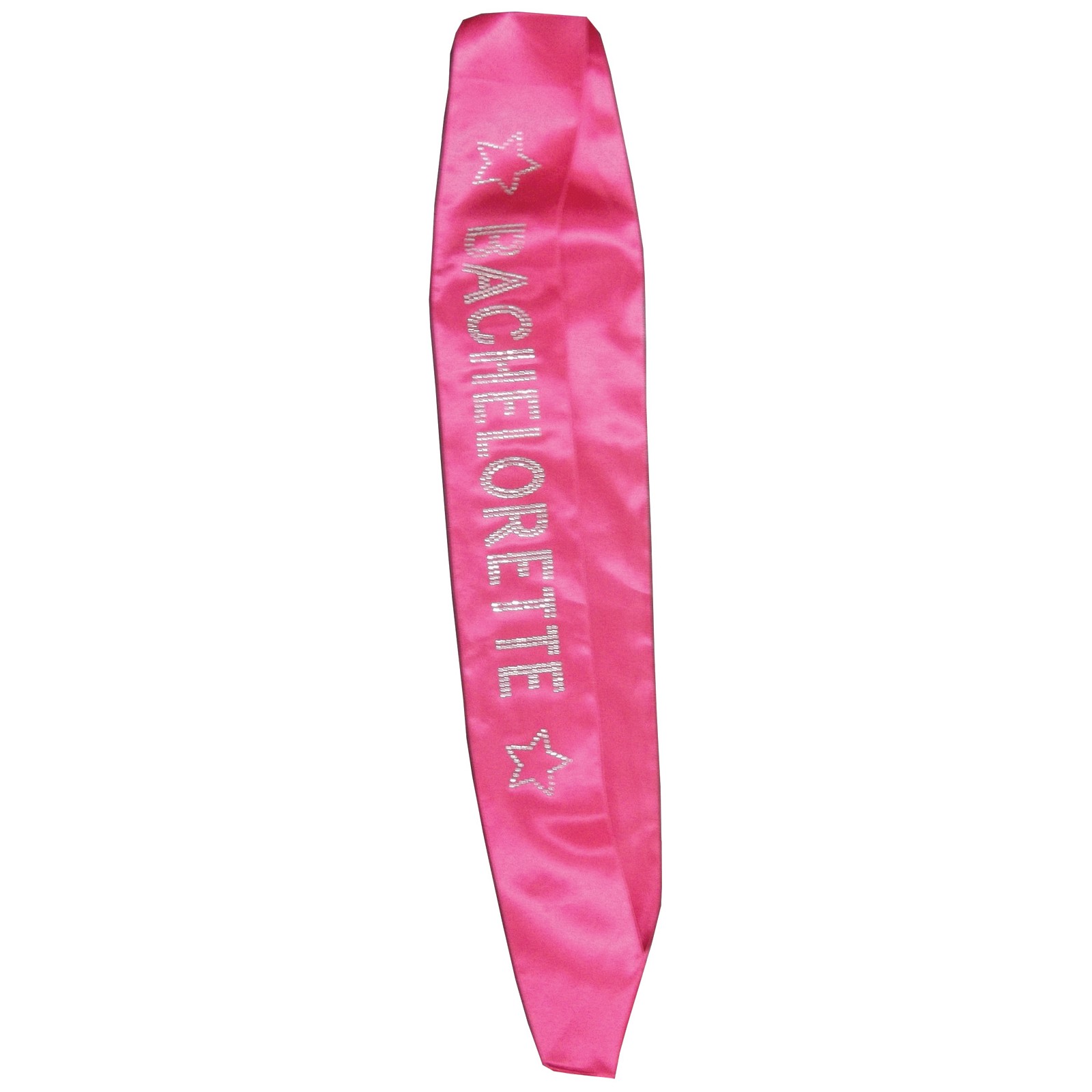 Bachelorette Sash with Crystals Hot Pink