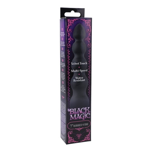 Vibrador Estriado Black Magic de 7 Pulgadas