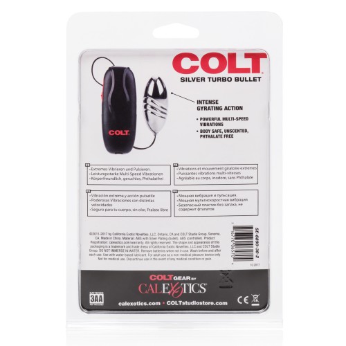 COLT Turbo Bullet Plata para Placer Vibrante Intenso