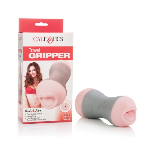 Compact Travel Gripper Stroker in Pink