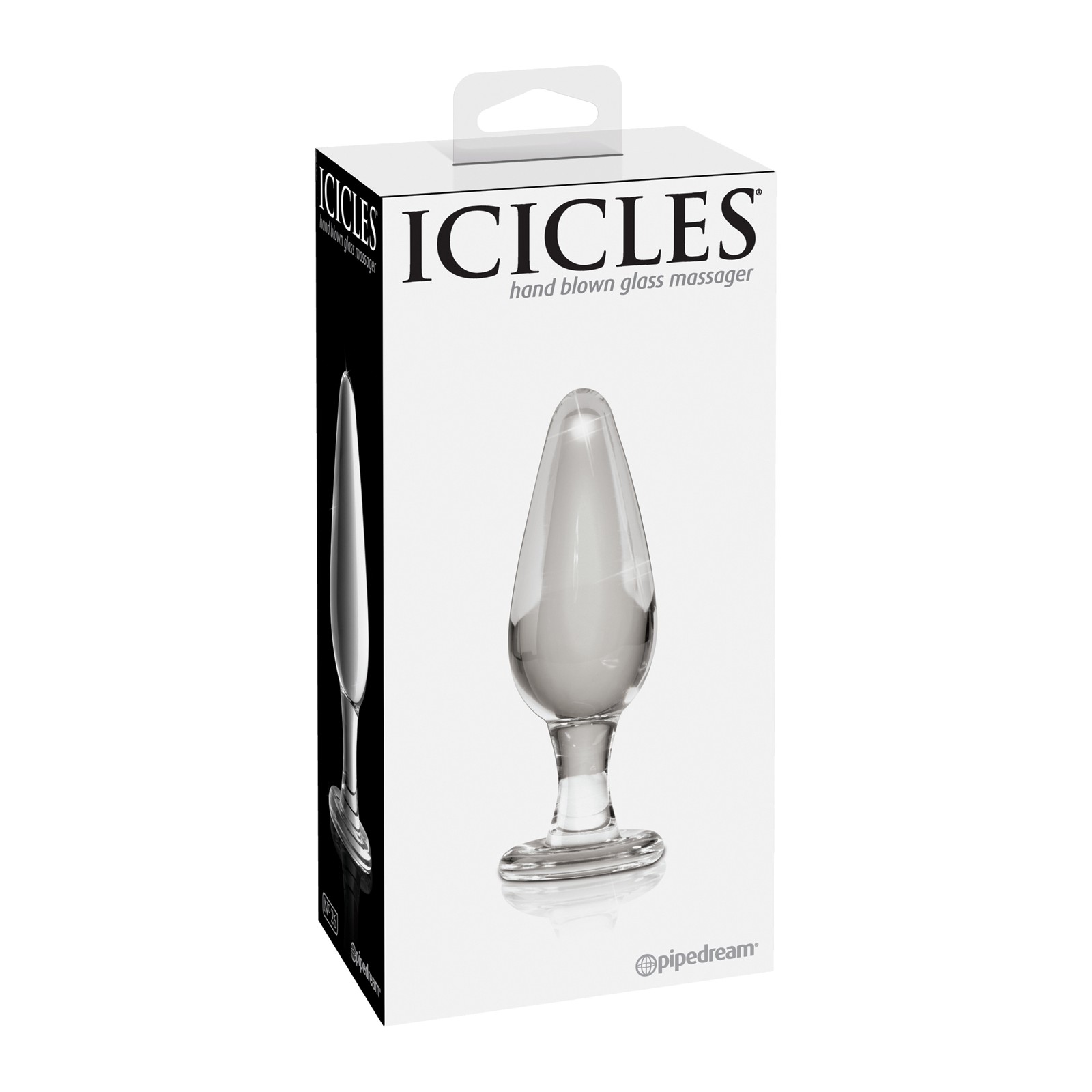 Icicles No. 26 Hand Blown Glass Massager Elegant and Unique