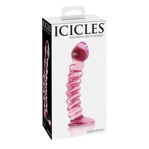 Dildo de Vidrio Soplado a Mano Icicles No. 28