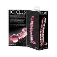 Dildo de Vidrio Soplado a Mano Icicles No. 28