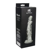 Blown Realistic Glass Medium Dildo Clear