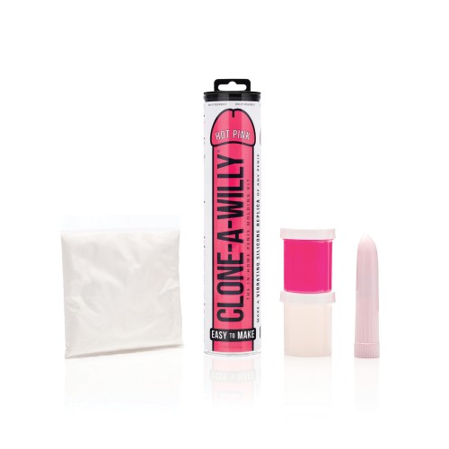 Kit Vibrador Clone-A-Willy en Rosa Fucsia