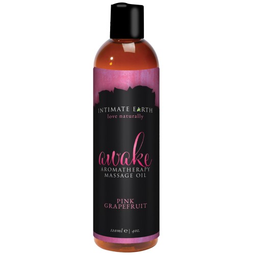 Intimate Earth Awake Massage Oil - Pink Grapefruit