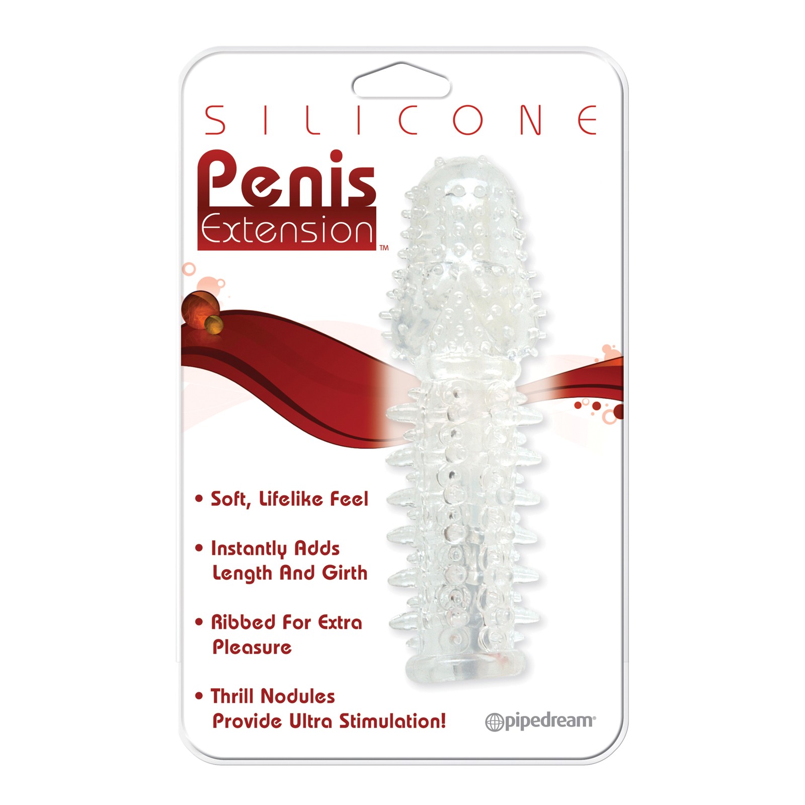 Ribbed Silicone Penis Extension