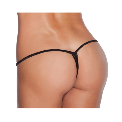 Tanga de Lycra Baja Negro XL