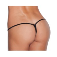 Low Rise Lycra G-String Black XL