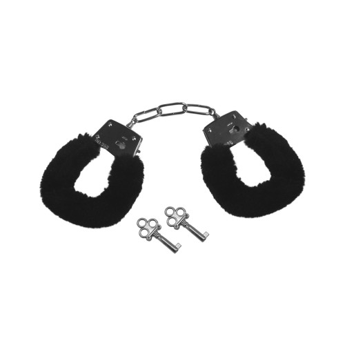 Black Furry Handcuffs