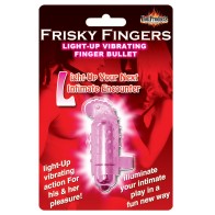 Frisky Finger Light Up Vibrating Bullet Magenta