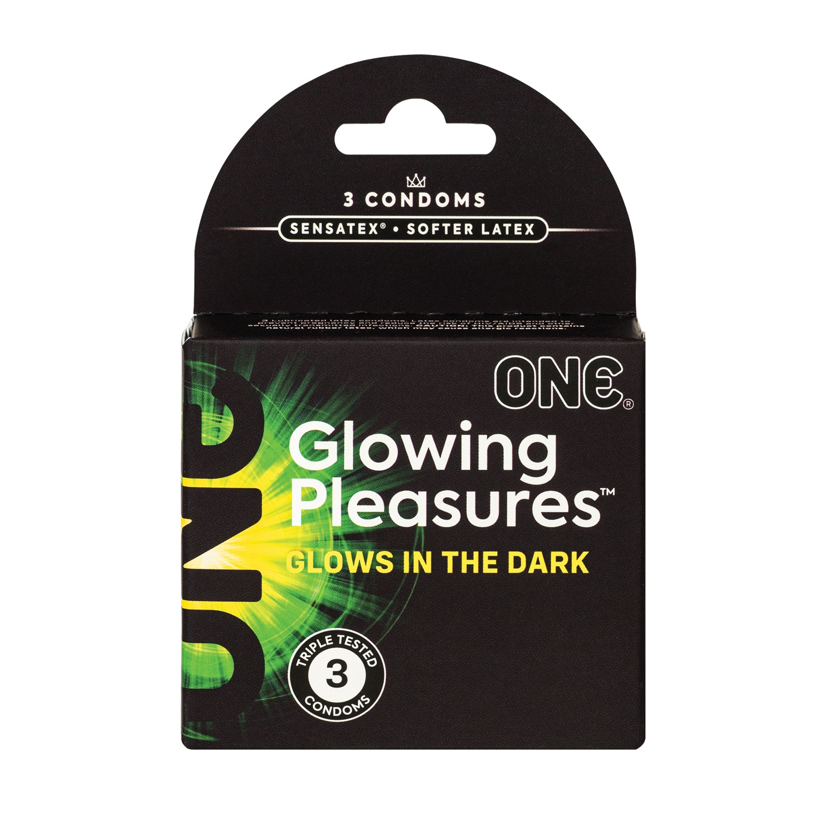 Condones ONE Glowing Pleasures para Noches Brillantes