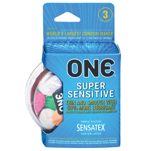 ONE Super Sensitive Latex Condoms