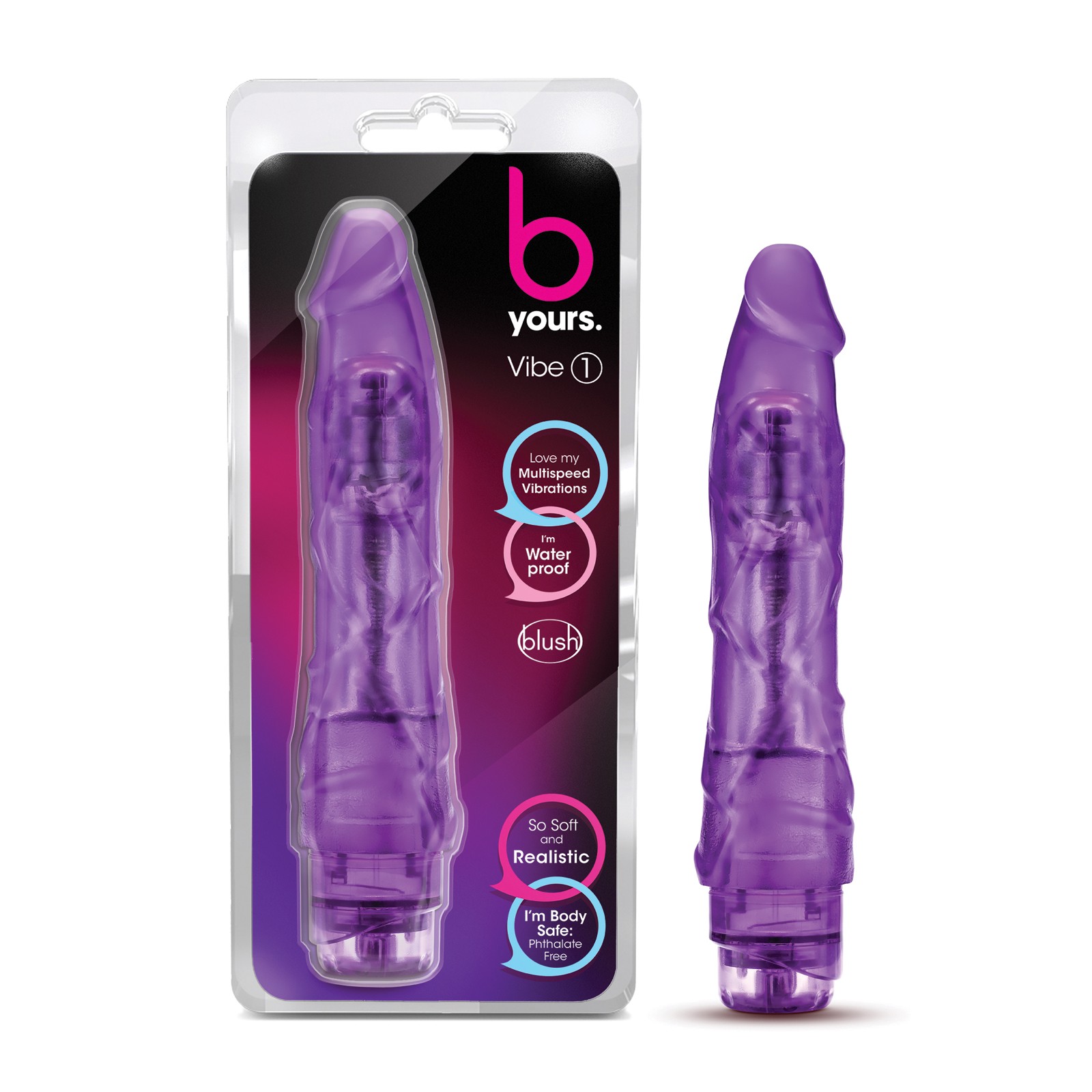 Blush B Yours #1 Realistic Vibrator - Purple