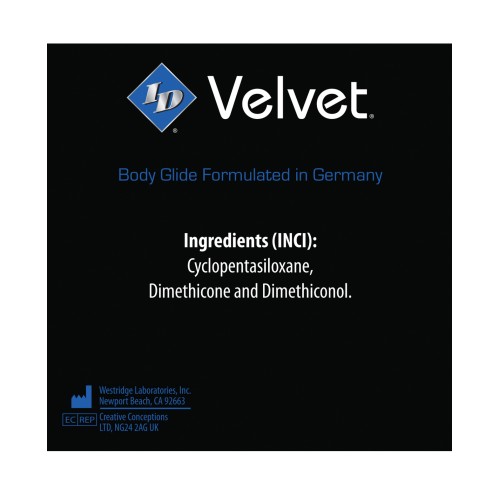 ID Velvet Personal Lubricant - 125 ml